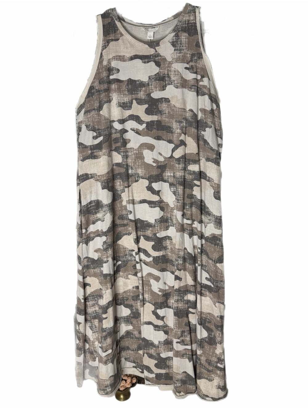 Cato Camo Print Sleeveless Tank Dress Size L